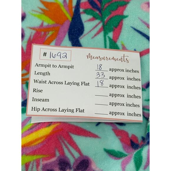 Lands' End Vibrant Tropical Theme Long Sleeve Hooded Cover Up Size 14-16 Juniors - Picture 9 of 9